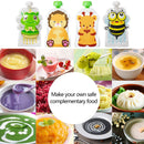 8pcs Reusable Food Storage Bags Sealed Refillable Baby Food Pouch Random Newly