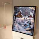 Snow House Rhinestone Mosaic Kit 5D DIY Full Drill Diamond Painting (B2350)