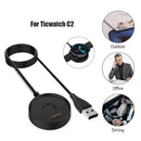 100cm Portable USB Fast Data Charger Base Replacement Cradle for Ticwatch C2