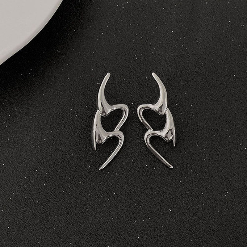 Earrings Geometric Stud Earrings Note Hollow Out Earring Irregular Earrings