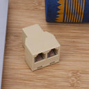 1 to 2 RJ11 Female Telephone Wire Splitter Converter Adapter Wire Connector