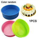 8 inch Silicone Round Cake Pan Tins Non-stick Baking Tray Mould Bakeware t hot.
