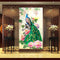 Peacock Peony Flower 5D DIY Diamond Cross Painting Sewing Crafted Diamond Stick