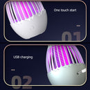 Silent Mosquito Killer LED UV Lamp Fly Bug Insect Trap Night Light (White) Newly