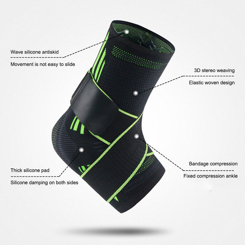 Protective Outdoor Sport Ankle Brace Basketball Football Support Band (XL) Newly