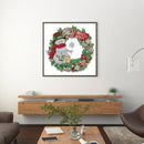 Christmas Wreath Diamond Painting Kit Partially Specially Shaped Drilling Decor (HB2