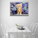 5D DIY Full Drill Diamond Painting Lovely Cat Cross Stitch Embroidery Rhine