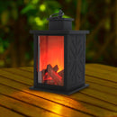 Flame Effect LED Lights Battery Simulated Fireplace Halloween Xmas Outdoor Decor