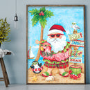 Diamond Santa Claus Full Round Drill Rhinestone Picture