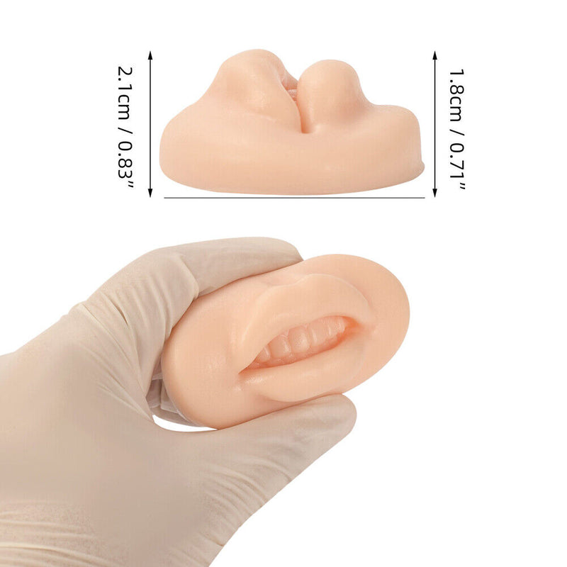 Silicone Mouth Lips Tattoo Practice Skin Learners Permanent Makeup Practice Lips