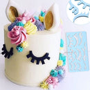 Cutting Die Scrapbook Stamp Unicorn Eyelashes Mold Baking Accessories Chocolate