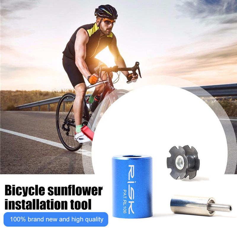 RISK Road Bicycle Fork Headset Star Nut Install Tool Mounting Sleeve Setting