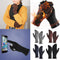 Women Knitted Wool Mitts Full Finger Mittens Thick Plush Sport Cycling Gloves