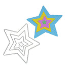 snowvirtuos 4pcs stars metal cutting stamps stencils DIY embossing scrapbooking