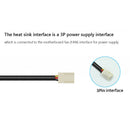TEUCER 3Pin M.2 SSD Hard Disk Fan Heatsink Silicone Thermal Pads Cooler for PCIE