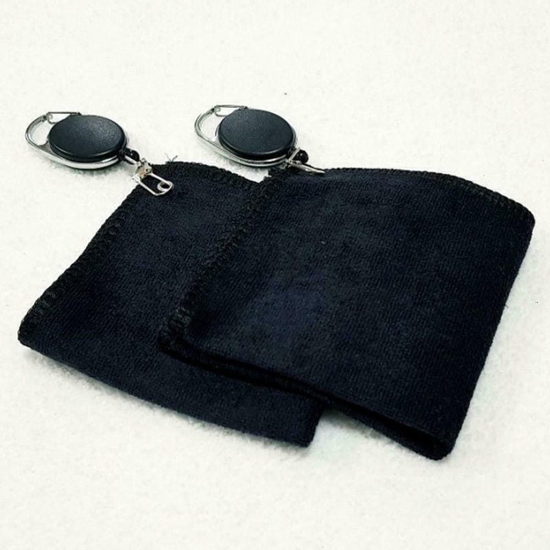 1 X Golf Towel Waffle Pattern Cotton W/ Carabiner Cleaning Towels SALE TOP M6X8