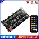 Remote Control PWM Fan Hub 8 Port 4-Pin PWM Fan 1 to 8 3-Pin ARGB LED Hub