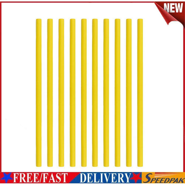 10pcs DIY Simple Flexible Hair Curling Stick Fashion Hair Curler Tool (7) #F