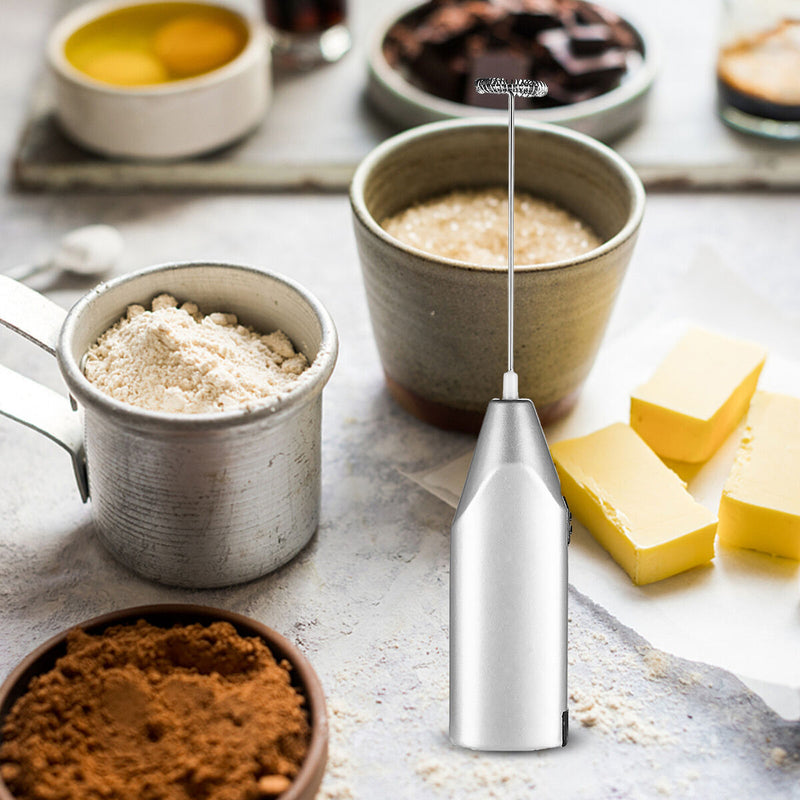 Milk Frother Handheld Foam Maker for Chocolate Coffee Electric Frothing Wan