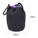 Neoprene Camera Lens Pouch Drawstring Waterproof Shockproof Soft Bag (M) Newly