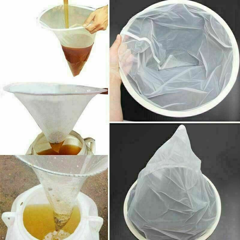 Fiber Bee Beekeeping Honey Strainer Net 35*40cm Screen Y4Y8 K2N7 Apiary U8F4