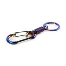 Burnt Blue Metal Keychain Aluminum Alloy Car Key Chain Ring Auto Car Stylin