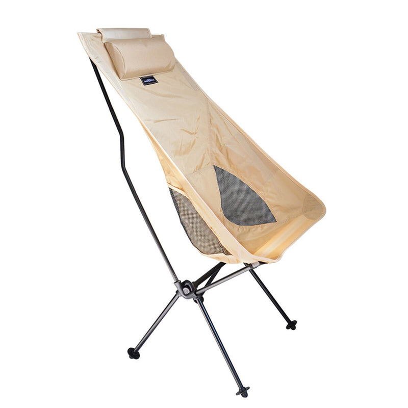 Outdoor Collapsible Folding Camping Chair with Back Support Support 330 lbs