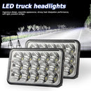 150W 4X6 inch Truck LED Headlight DRL 15000LM 6000K Square Lamp for SUV Newly