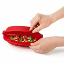 Microwave Silicone Omelet Maker Bakeing DIY Family Pizza Home NEWS B3X6