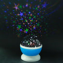 Rotating Projector Starry Night Lamp Projection LED Lights Xmas Gift(Blue) Newly