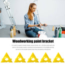 Woodworking Pyramid Stands Set Triangle Paint Pads Feet Yellow (10pcs)