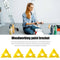 Woodworking Pyramid Stands Set Triangle Paint Pads Feet Yellow (10pcs)