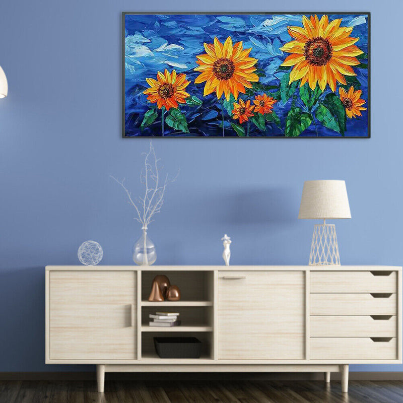 DIY Acrylic Paint by Numbers Beautiful Flower Coloring Drawing Gift Home Deco