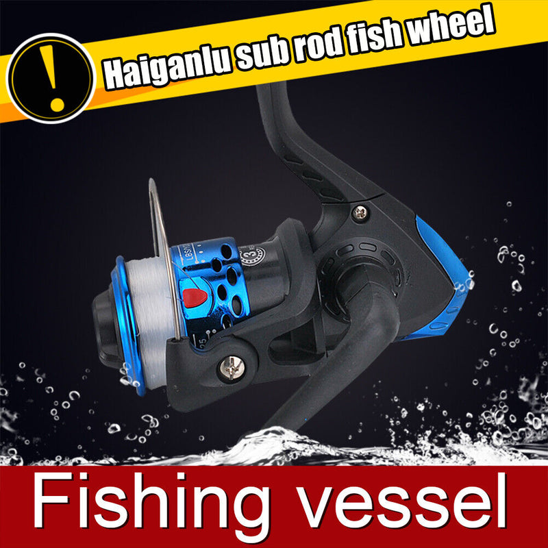 Spinning Reel 5.1/1 Gear Ratio Non-Brief Handle Spool Wire Cup Carp Fishing Reels