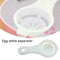 Kitchen White Egg Yolk Separator Tool Easy Cooking 7Y6T Gadget X4Z2 Sieve G5Y0