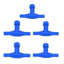 5pcs Aquarium Fish Tank Air Line Flow Control Regulate Valve Switch (Blue) Newly