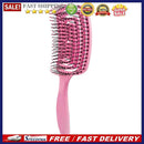 Massager Comb Wide Teeth Anti-static Salon Styling Smooth Hair Combs(Pink)