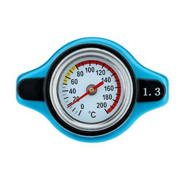 1x Car Thermostatic Radiator Cap 1.3 Bar Water Temperature Gauge Cover Accessory