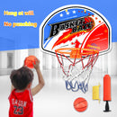 Plastic Hanging Basketball Basket Hoop Set Mini Basketball Board Frame (B) Newly