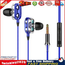 A4 In-Ear Headphone 3.5mm Plug Ergonomic Wired Earphones for Phone (Blue) Newly