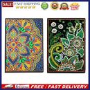 DIY 5D Mosaic Drawing Flower Leaves Notebook Part Special Shape Rhinestone