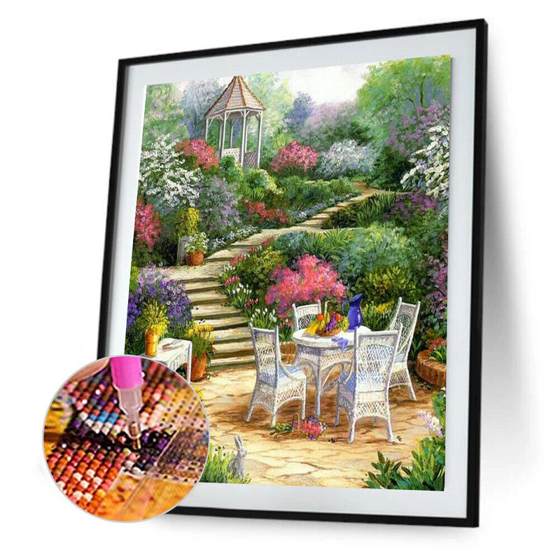 Shinyamal JinHongHuaMaoYi 5D DIY Full Drill Diamond Painting Garden Cross Stitch S