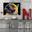 Painted Pug Oil Paint By Numbers DIY Canvas Wall Art Picture Craft Home Dec