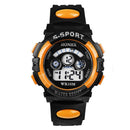 5pcs Multifunction Waterproof Sports Electronic Children Watches (Yellow)