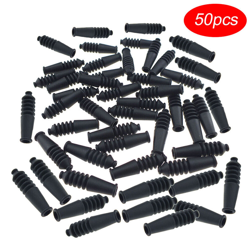 50pcs Rubber V Brake Bicycle Cycling Hose Braking System Line Protection Co