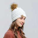Autumn Winter Korean Lovely Knitted Hat Warm Soft Solid Color Beanie Ski Caps