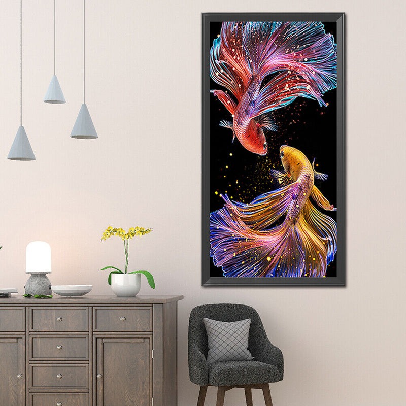 5D Diamond Painting Full Square Drill Koi Picture Rhinestone