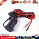 12-24V Car Motorcycle Truck Cigarette Lighter Socket with 10A Fuse+Cable Newly
