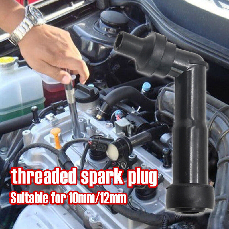 Universal 10mm 12mm 102 Degree Motorcycle Ignition Spark Plug Cap Resistor Cover