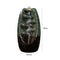 Incense Holder Ceramic Backflow Waterfall Incense Burner with 50 Cones (D) Newly